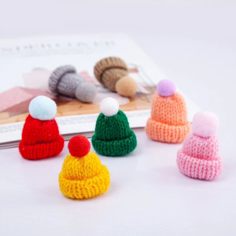 10 шт. шерстяная пряжа для вязания мини шляпы принадлежности поделок головные