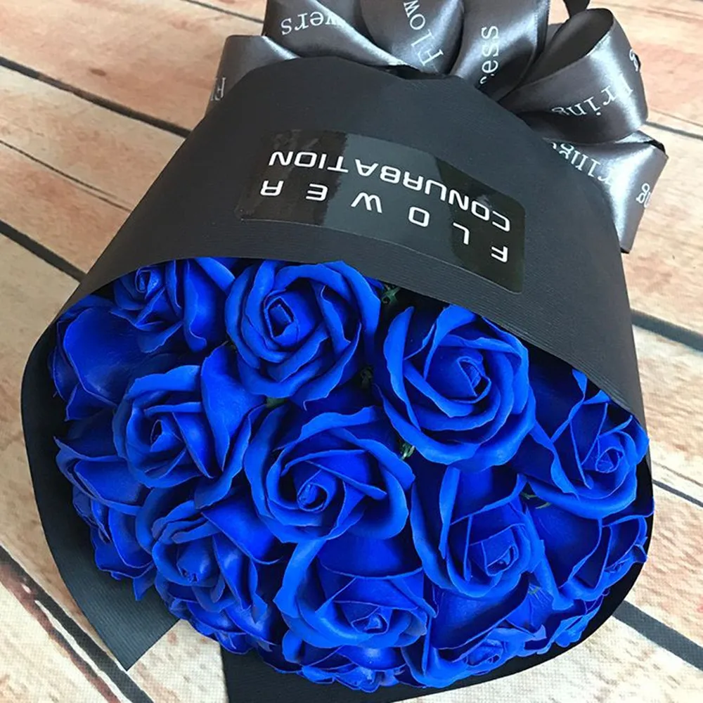 20 шт. мыльные цветы Роза ручной работы Корейская посылка букет цветов подарки на