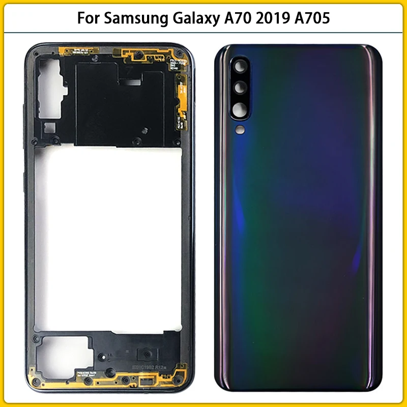 Новинка для Samsung Galaxy A70 2019 A705 SM-A705F A705DS Корпус чехол средняя рамка пластина ободок