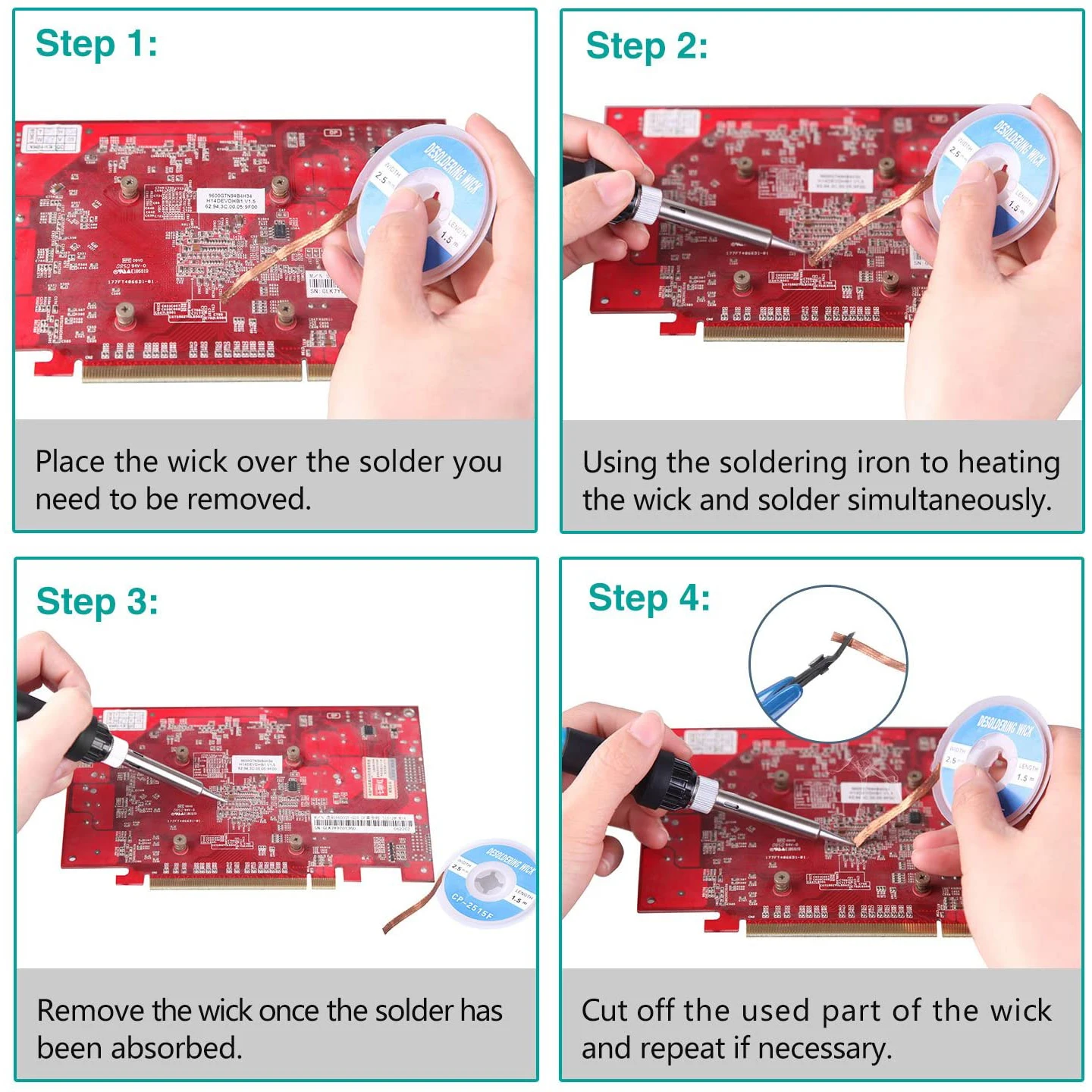 Double Ring Desoldering Suction Pump Plastic Powerful Solder Vacuum Sucker Desolder Gun Pompe A Dessouder | Инструменты