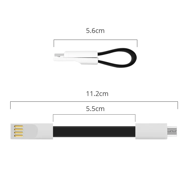 

ANKNDO Short Usb C Cable Keychain Magnetic Micro Usb Cable 2 In 1 Protable Charging Data Cord Usbc for Iphone Samsung Xiaomi