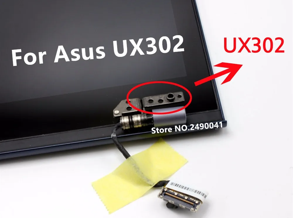 Для Asus zeenbook UX302 UX302LG UX302L UX302LA ЖК-дисплей панель+ сенсорный экран дигитайзер стеклянный датчик в сборе верхняя половина части