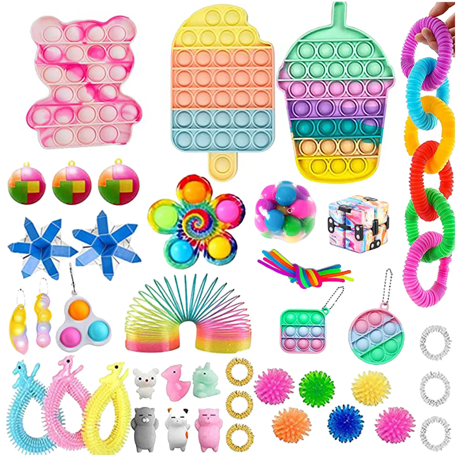 

Fidget Toys Anti Stress Set fidget toys Relief Pack Christmas Gift for Adults Children Figet Sensory Squishy Relief Antistress