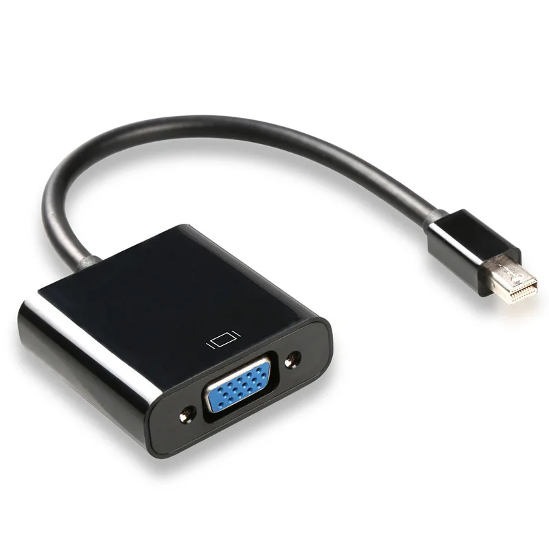 

Видеоадаптер Mini DP-VGA 1080p для Apple для MacBook Air Pro iMac Mac Mini Кабель-адаптер