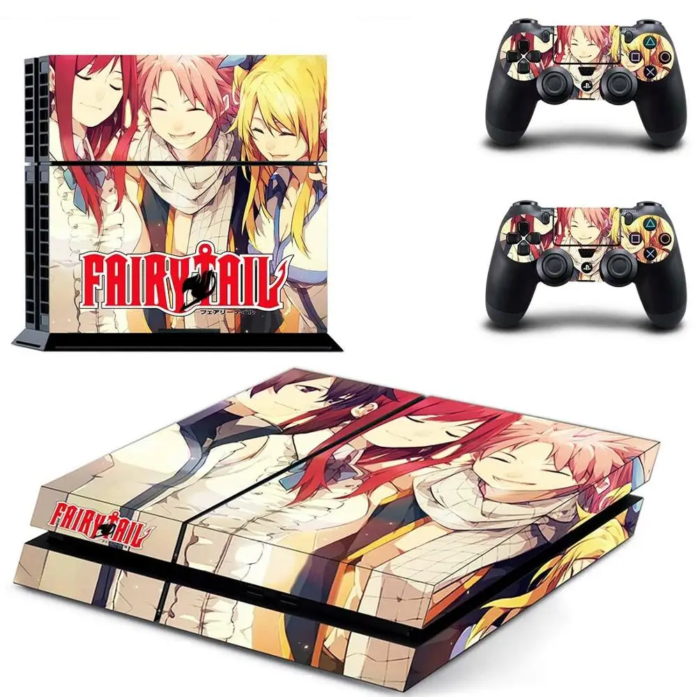 Стикеры в стиле аниме Fairy Tail для PS4 s PlayStation 4 стикеры консоли и контроллера Скины