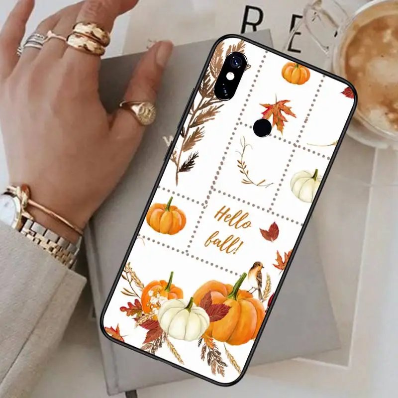 

Pumpkin Happy Autumn Phone Case For Xiaomi Redmi note 7 8 9 pro 8T 9S Mi Note 10 Lite pro