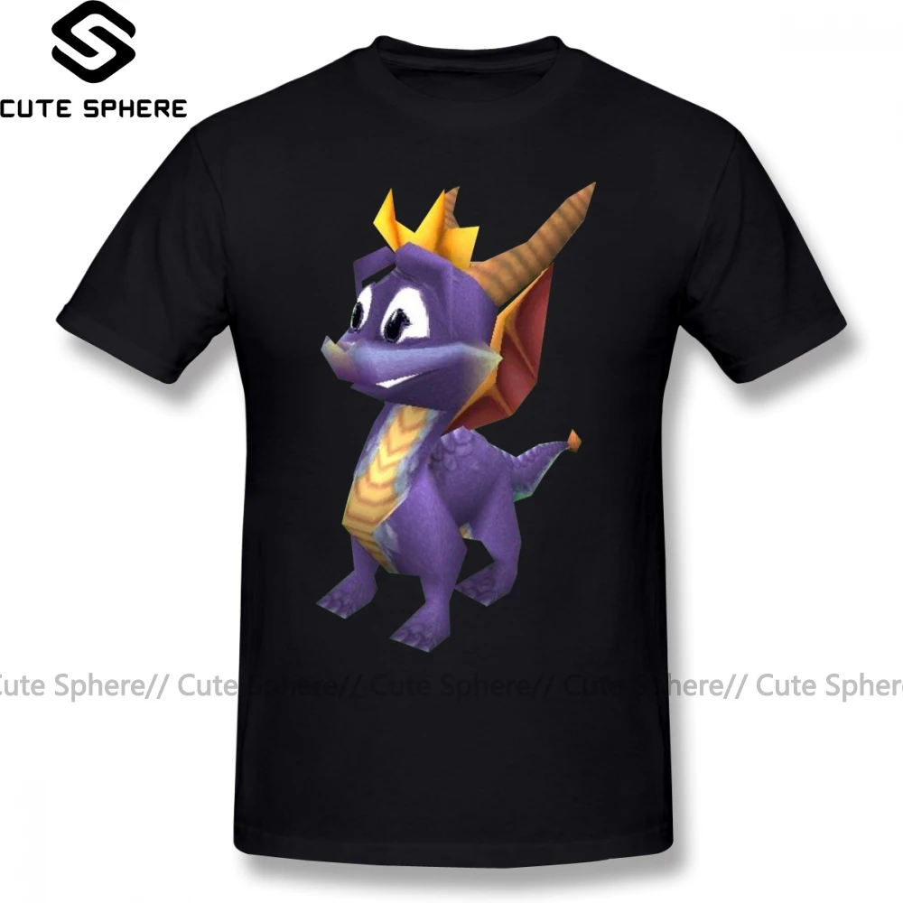 Spyro футболка поддельные улыбка большого размера с коротким рукавом Футболка Awesome