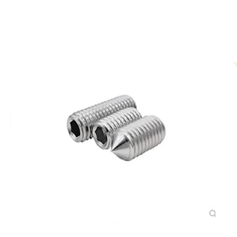 10-50pcs/Lot DIN914 m2 m2.5 M3 M4 M5 m6 m8 m10 Stainless Steel Hex Socket Cone Point Grub Set Screws | Обустройство дома