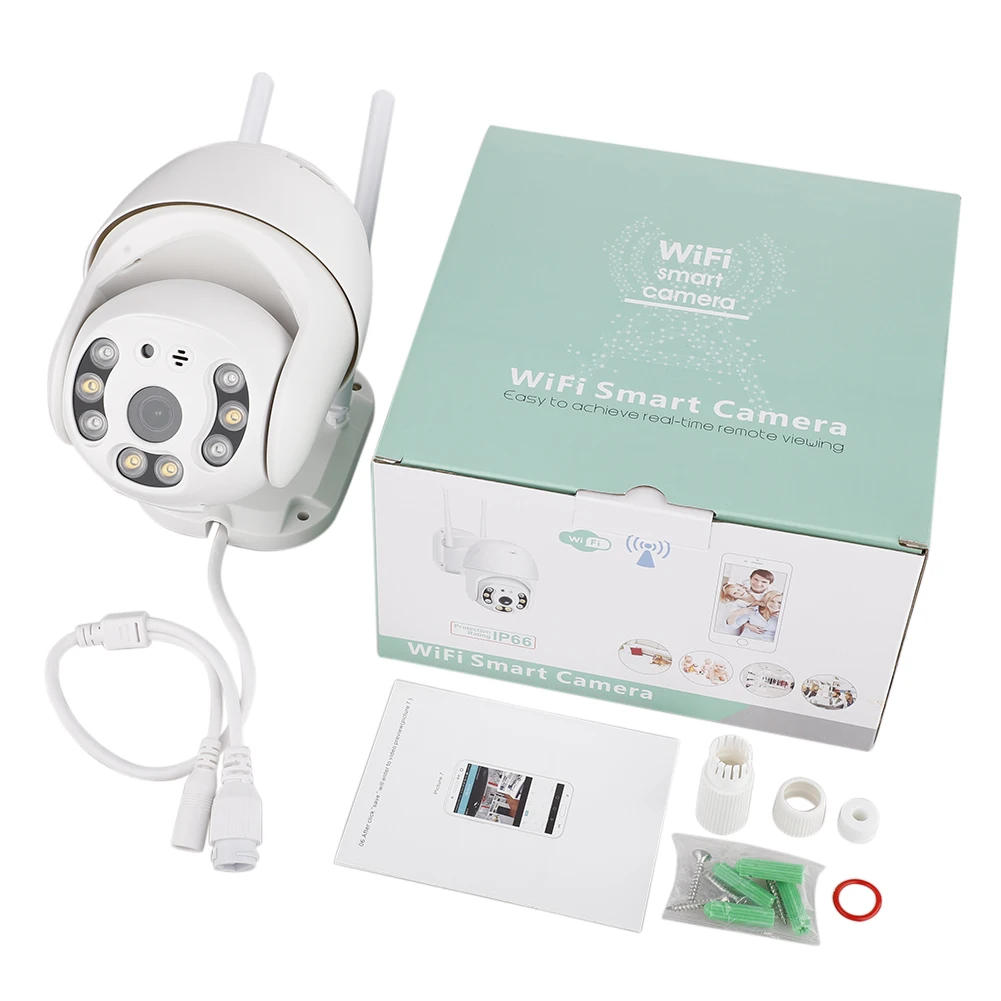 Наружная Купольная Wi Fi камера 1080P водонепроницаемая с аудио 2 МП беспроводная для