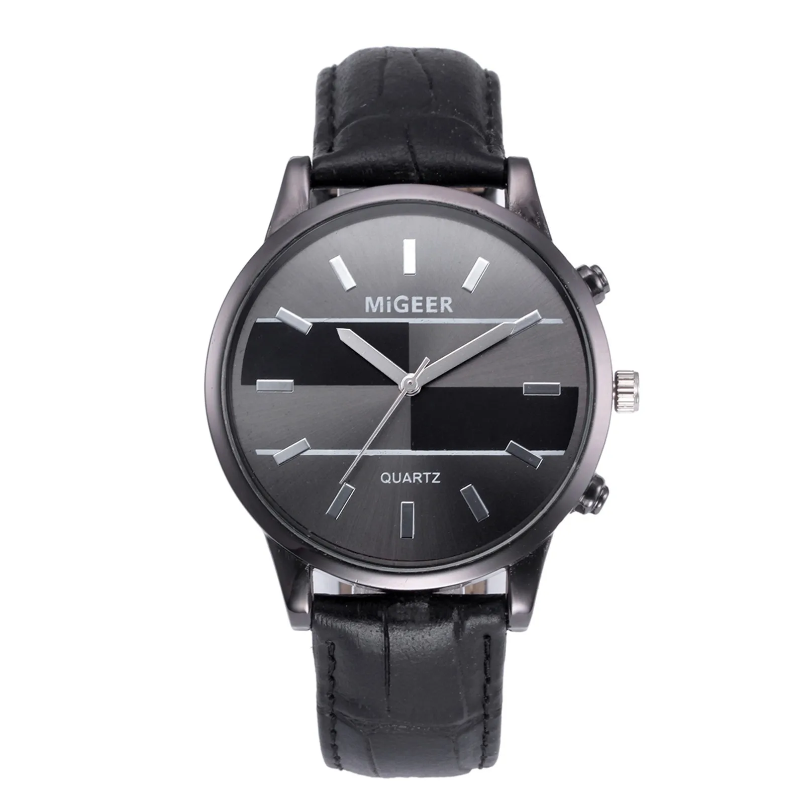 

Sleek Minimalist Fashion With Strap Dial Quartz Watch For Men Elegant Ultra Thin Casual Round Dial Wrist Watch Gift Reloj Hombre