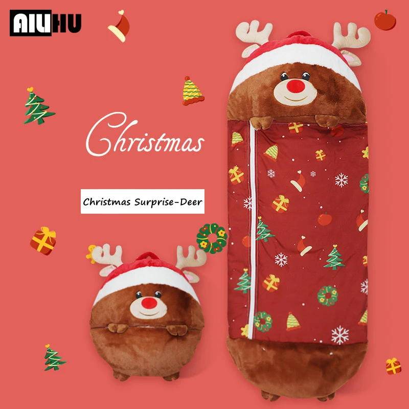 

Christmas Decoration Sleeping Bag For Home Children Lazy Warm Baby Cartoons Animal Sleep Sack Blanket Pillow Boys Girls Gift