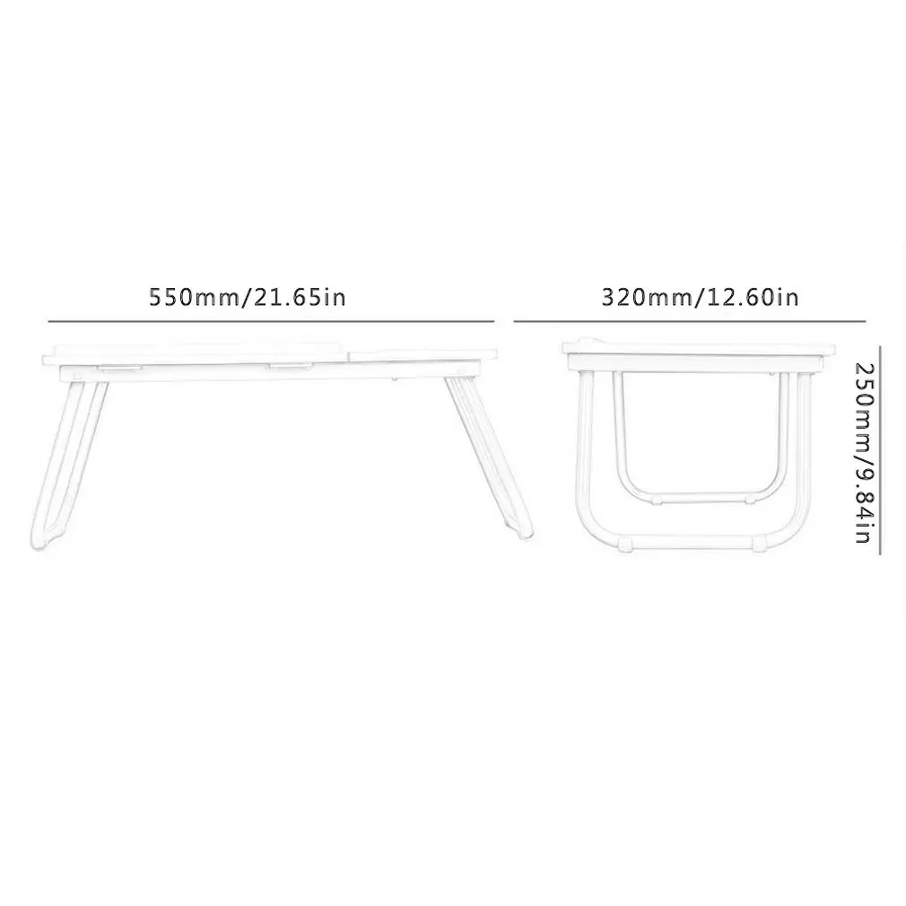 

Laptop Desk For Bed Sofa With Adjustable Tilting Top Breakfast Serving Tray With Folding Legs Multi Function Table