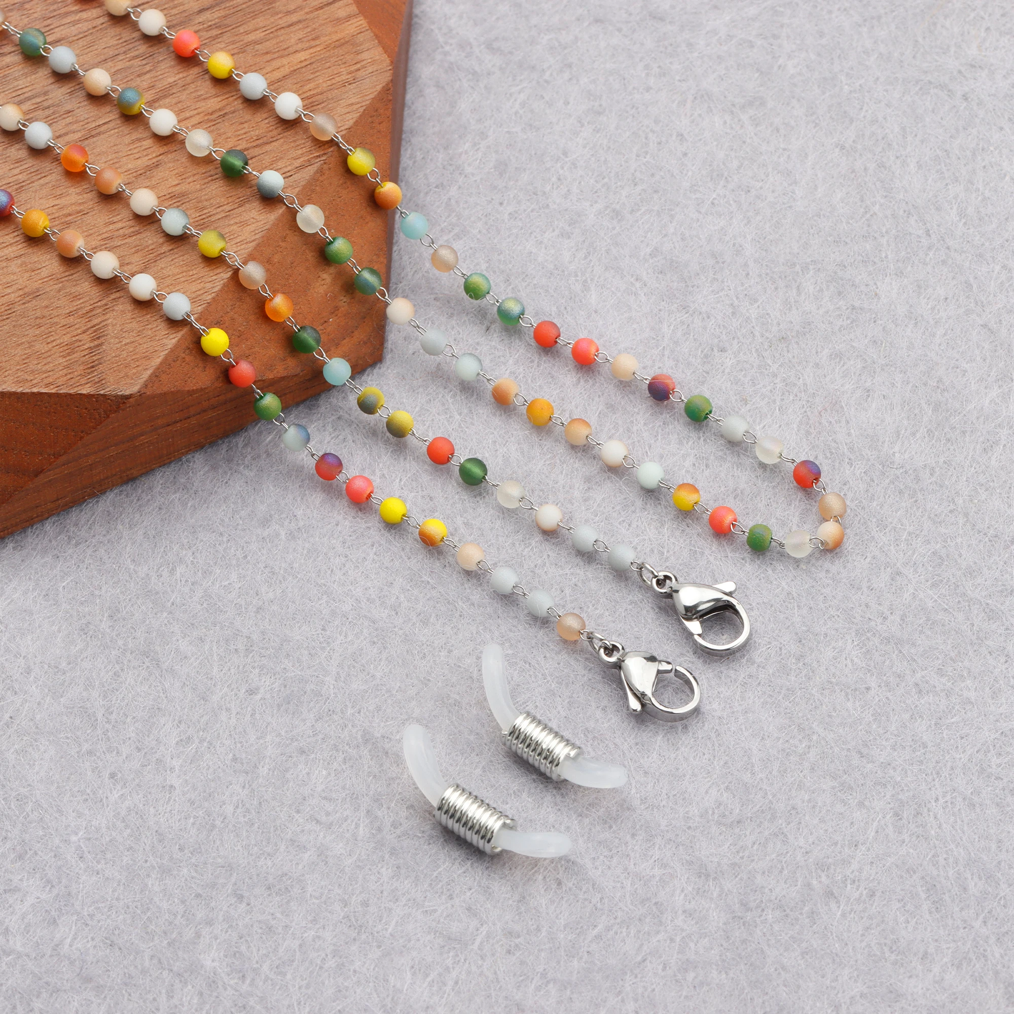 

Sanying M87011 Bohemian Style Eyeglasses Chain Mask Chain Stainless Steel Chain For Women Jewelry Making Accessories,72.7cm/lot