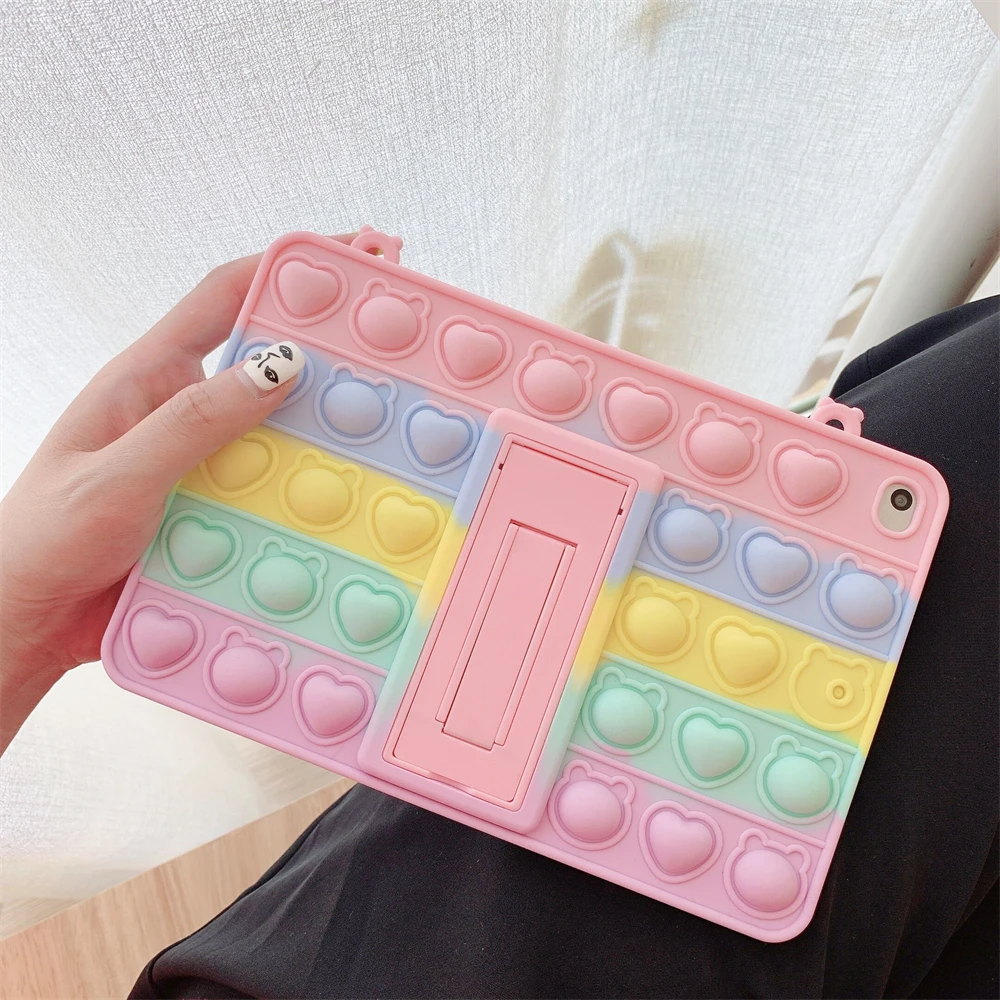 

Push Bubble Fidget Toy Silicone Case for New iPad Mini 6 2021 6th Generation 8.3 inch for mini 6 cover A2568 A2569 Kids Cover