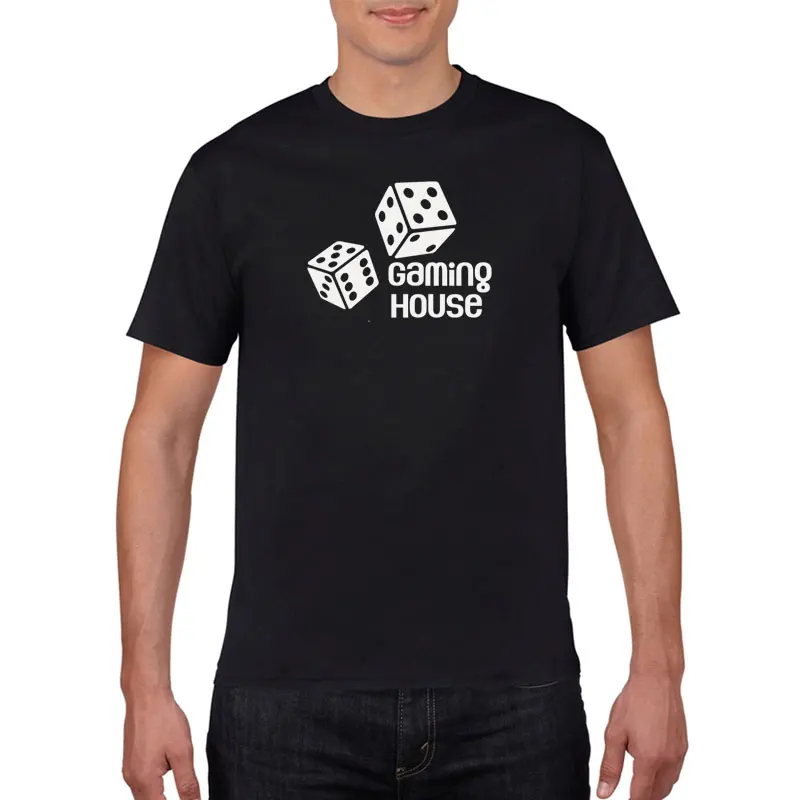 

Summer casual printed game room funny Short sleeve T-shirt Men's T-shirt