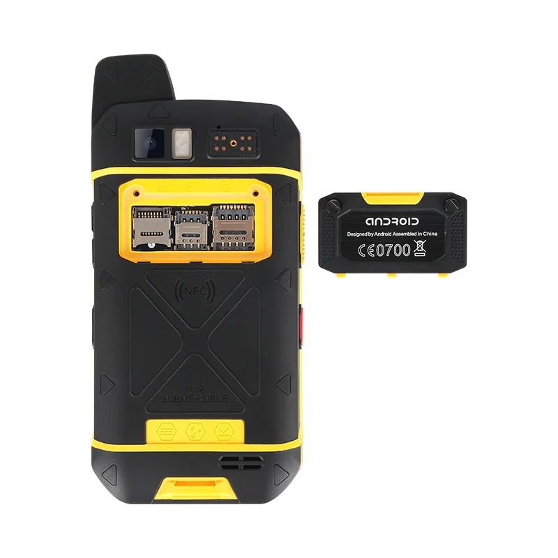 Zello Walkie Talkie B6000 4G LTE сотовый телефон PTT Восьмиядерный IP68 водонепроницаемый