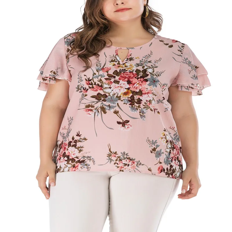 Футболка женская прямая с принтом топ рукавом 142 см круглый вырез модная рубашка