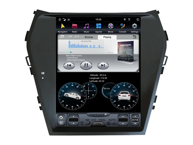 WITSON Android 9 0 Tesla автомобильный DVD мультимедийный плеер для HYUNDAI IX45 HIGH 4G RAM 32ROM