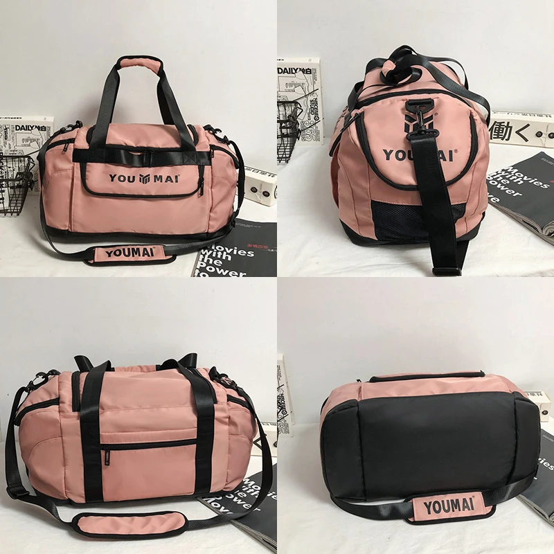 Dry Wet Separation Sports Fitness Bag Women's Training Swimming Bag Large Capacity Shoe Storage Travel Bag 2021