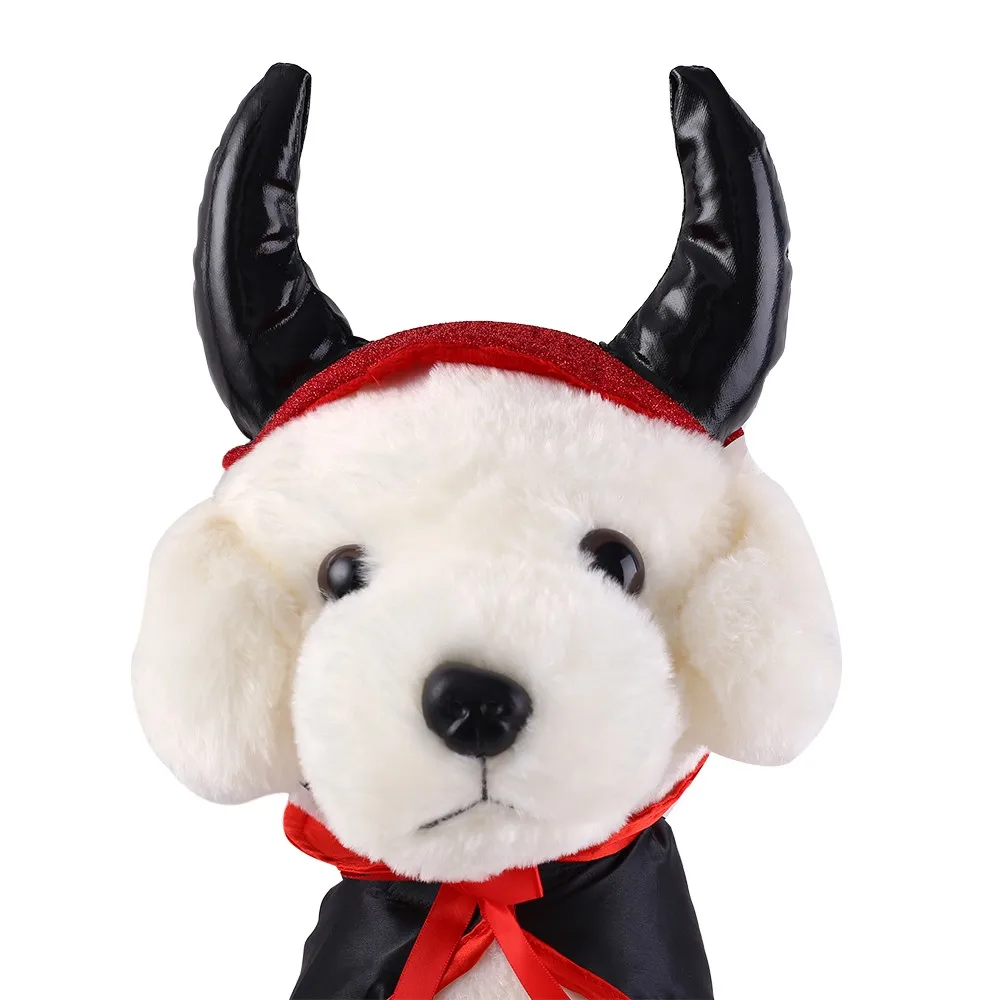 Шапки для домашних животных на Хэллоуин Рождество кошек собак Рожков шапка