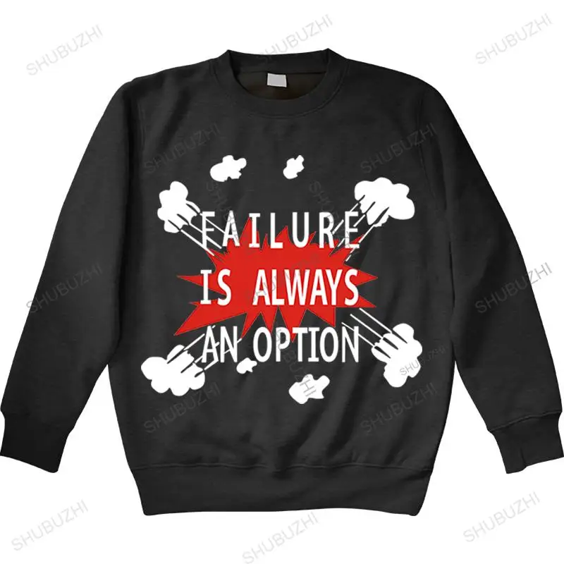 

autumn winter sweatshirt men cool teenage hoody Mens Failure Is Always An option Mythbusters Physics homme brand hoodie tops