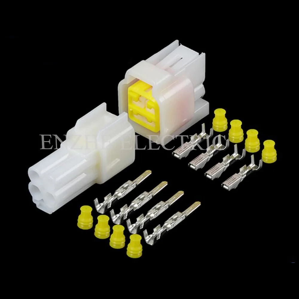 

100SET car wire female cable connector terminal 4 pin connector Plugs sockets seal DJ7041Y-2.3-21/11