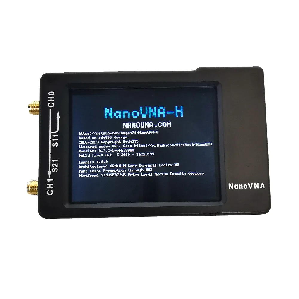 Lusya 2,8 дюймовый сенсорный экран NanoVNA HF VHF UHF UV векторный сетевой анализатор 50 кГц-300 МГц антенный анализатор с батареей I4-001