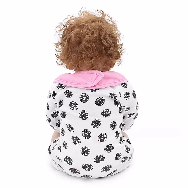 53 см Reborn Baby Dolls FDA Мягкий силикон кукла для новорожденных виниловые игрушки куклы для девочек вьющиеся волосы детские куклы дети мама Playmates