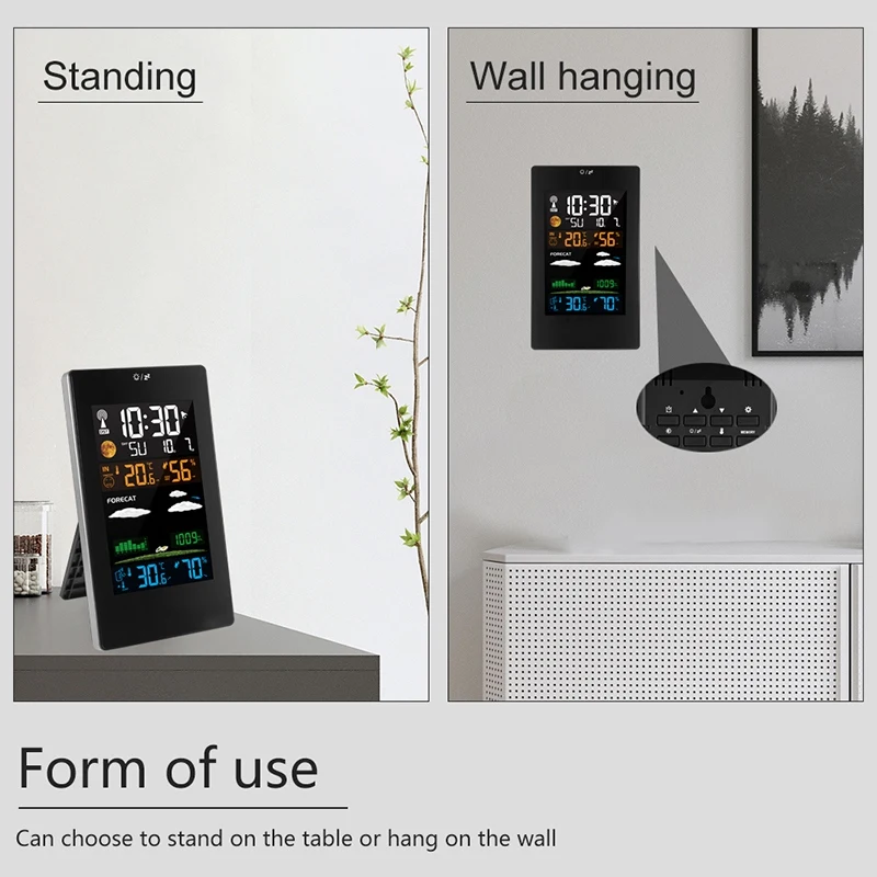 BESTWireless метеостанция цифровая станция прогноза Крытый Открытый термометр с
