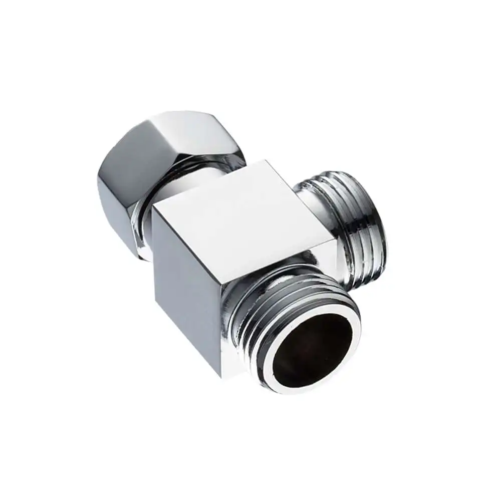 Полностью медный Трехходовой шарнирный угловой клапан один впускной и два