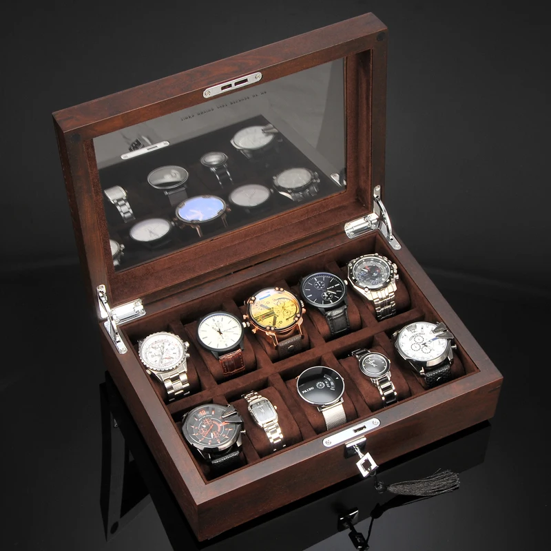 

Elm Wood Solid Wood Watch Box Watch Box Mechanical Watch Collection Box Table Box Storage Box