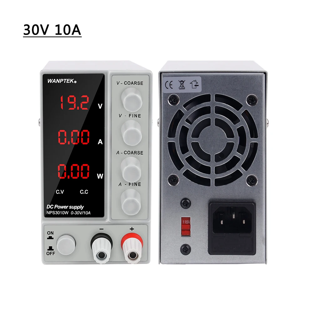 30V 10A Регулируемый лабораторный источник питания постоянного тока 30 в 10 А регулятор напряжения 220 В 110 В импульсные источники питания для телефона Fonte De Bancada - Цвет: 30V 10A
