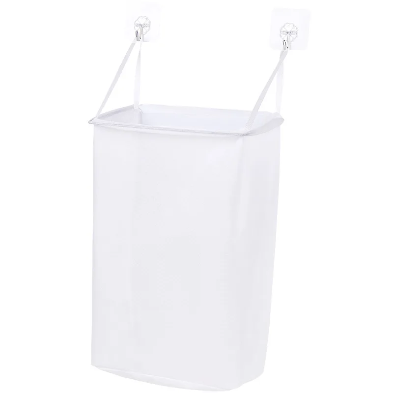 

Household Wall-Mounted Laundry Basket Dirty Clothes Storage Basket Toy Bathroom Breathable Mesh Bathroom Clothes Storage Baskets