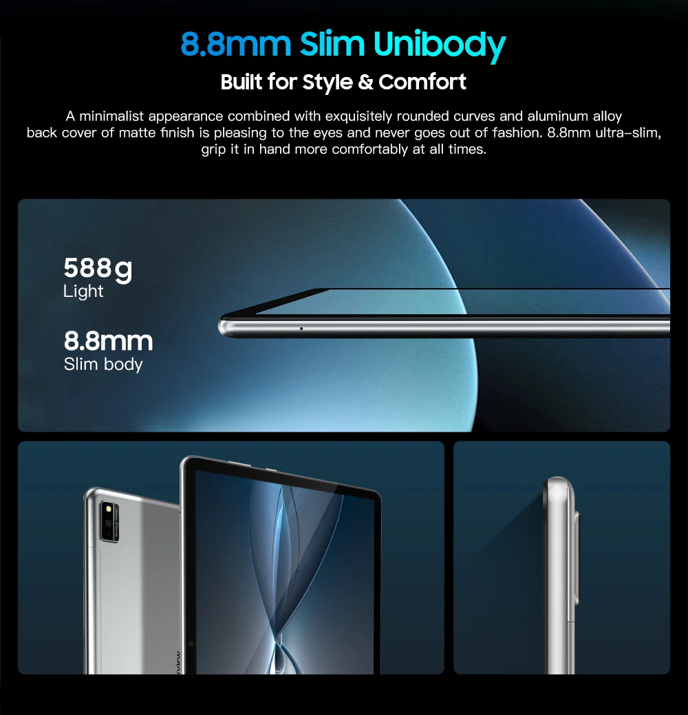 Blackview TAB 10 Pro планшет на Android 11 восемь ядер экран 1 дюйма 8 ГБ + 1920 | Компьютеры и офис