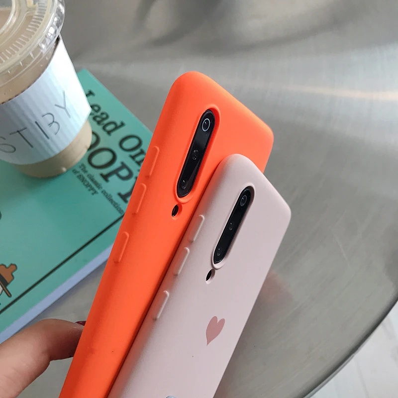 Мягкий ТПУ силиконовый чехол ярких цветов с сердечками для Xiaomi mi 9 8 SE A1 A2 Lite Red 6 6A