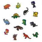 Подвески для обуви, динозавр, ПВХ, тираннозавр, трицератопс, стегозавр, садовая сандалия, 20-50 шт.