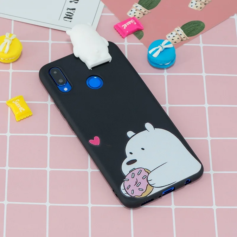 3D Rabbit Bear Stand Toys Cartoon Case For Huawei Nova 2i 3i 3e 4e Unicorn Dolls Soft Cover |