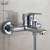 wall mounted bathtub faucet waterfall bath faucet brass chrome finish bath shower mixer hot and cold water mixer fyb011