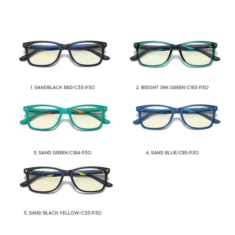 Детские оправы для очков TR90 с защитой от синего света квадратные очки мальчиков и