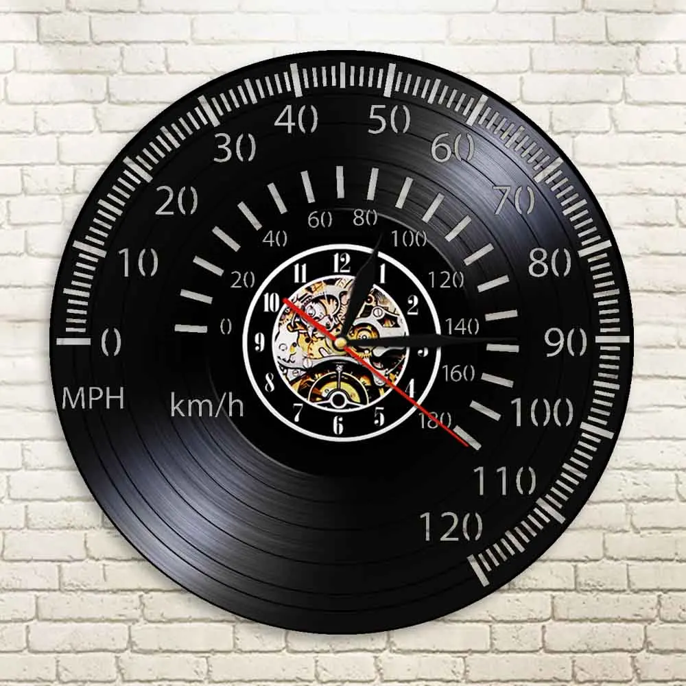 Винтажные настенные часы с тахометром для кафе спидометр мотогонок велосипедов