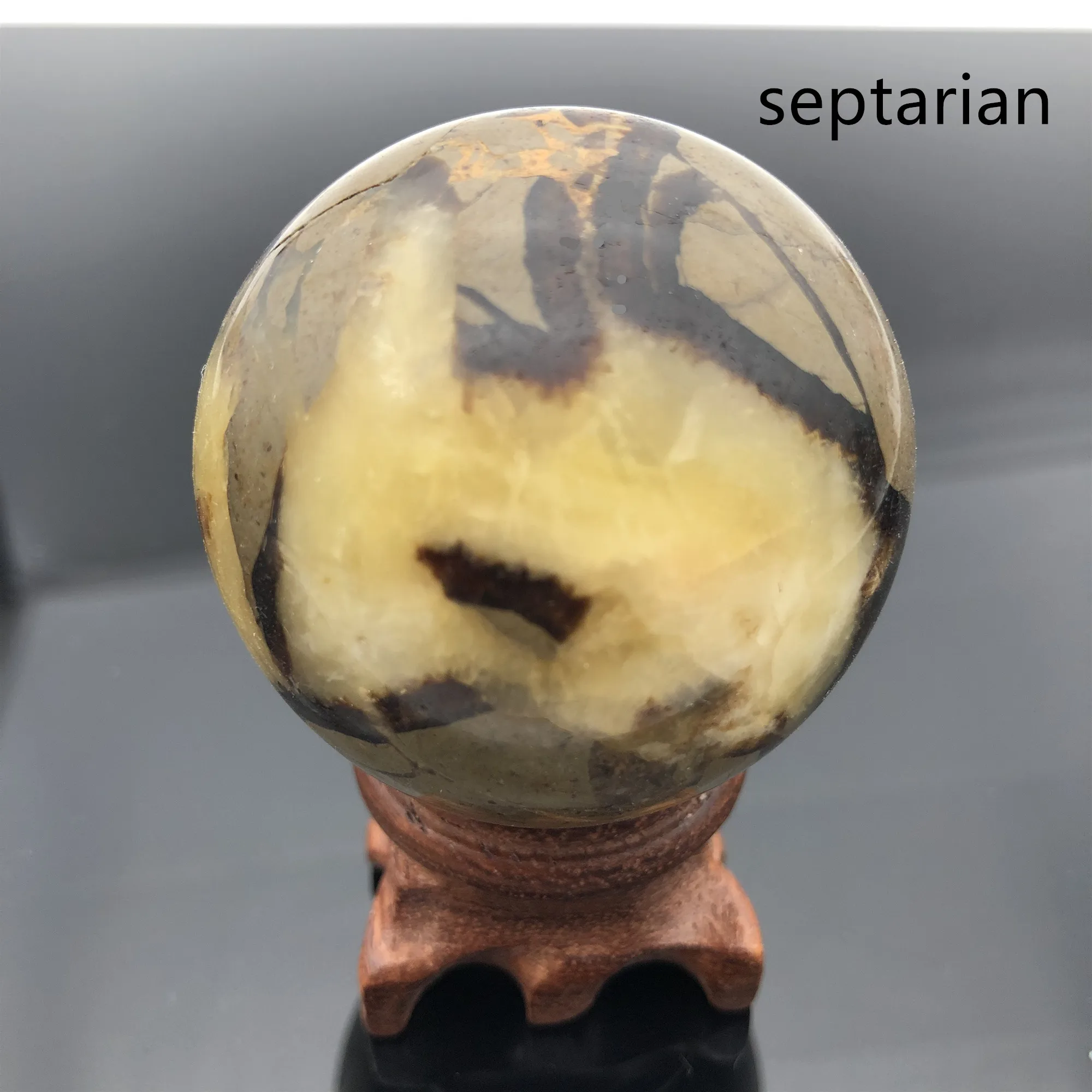 Septarian 12 камней Сфера Набор целебная чакра Сфера стенд Рождество Wicca домашний декор Аметист с кварцевым тигровым глазом агатовый шарик кристаллы - Цвет: Septarian