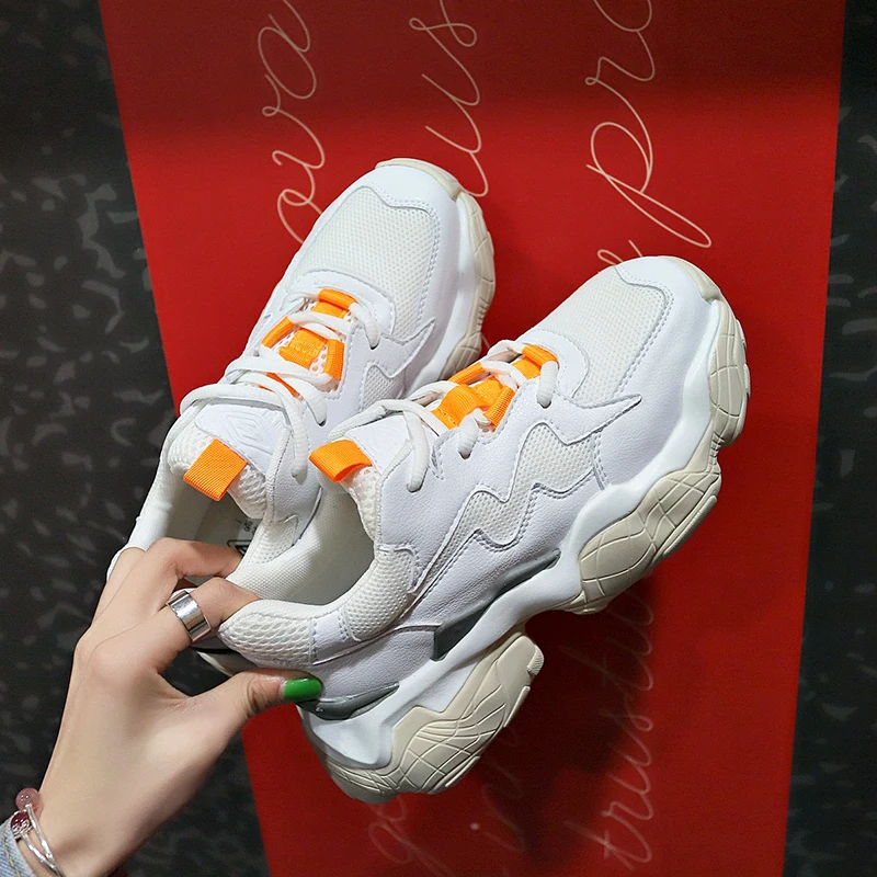 Женская обувь Сезон весна Модная на толстой подошве Прямая поставка Дышащие