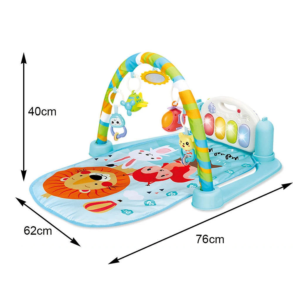 Детский коврик пазл с клавиатурой пианино игровой для музыкальной активности в