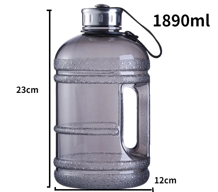 Бутылка-шейкер пластиковая для воды 1 л 5 2 с ручкой | Дом и сад