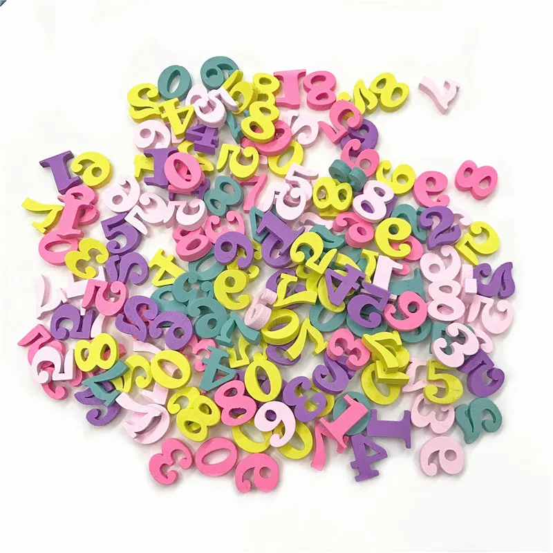 

100 шт., алфавит ручной работы из натурального дерева