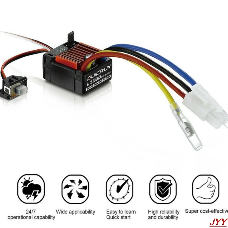 Hobbywing QuicRun 80A/60A водонепроницаемый матовый ESC W/программная карта для RC гусеничного