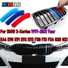 Автомобильная Передняя гоночная решетка 3 серии, накладная зажим для BMW E90, E91, E92, E93, F30, F31, F34, G20, G21, E46, аксессуары для тюнинга купе, седана