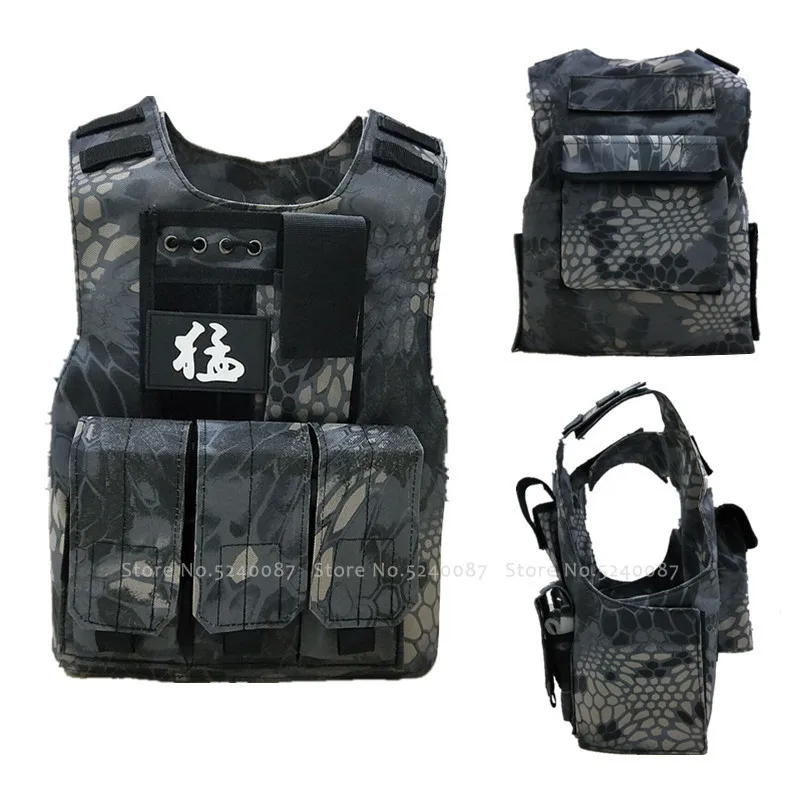 Детский Тактический пуленепробиваемый жилет армейский солдат костюм для