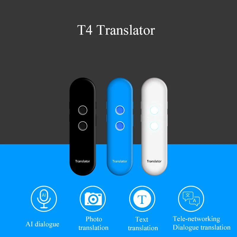 Умный Bluetooth портативный переводчик языков в режиме реального времени голосовой