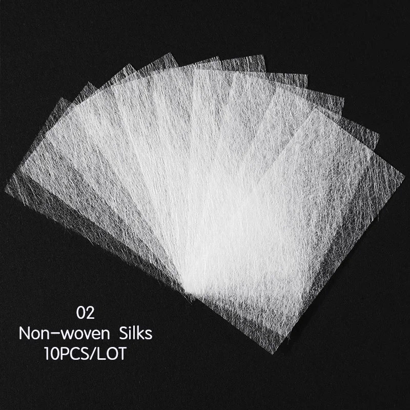 02 Профессиональный стекловолокно для ногтей расширение ногтей Fibernails набор акриловых наконечников наращивание ногтей упаковка волоконного стекла строительный гель - Цвет: 02